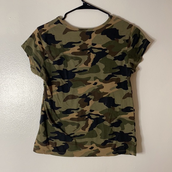 90s guess vintage tee camp print gold large t-shirt women’s punk print - Picture 3 of 3